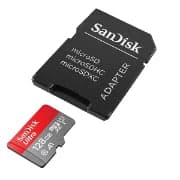 128GB Micro SD Card with Adapter (100 MB/s)