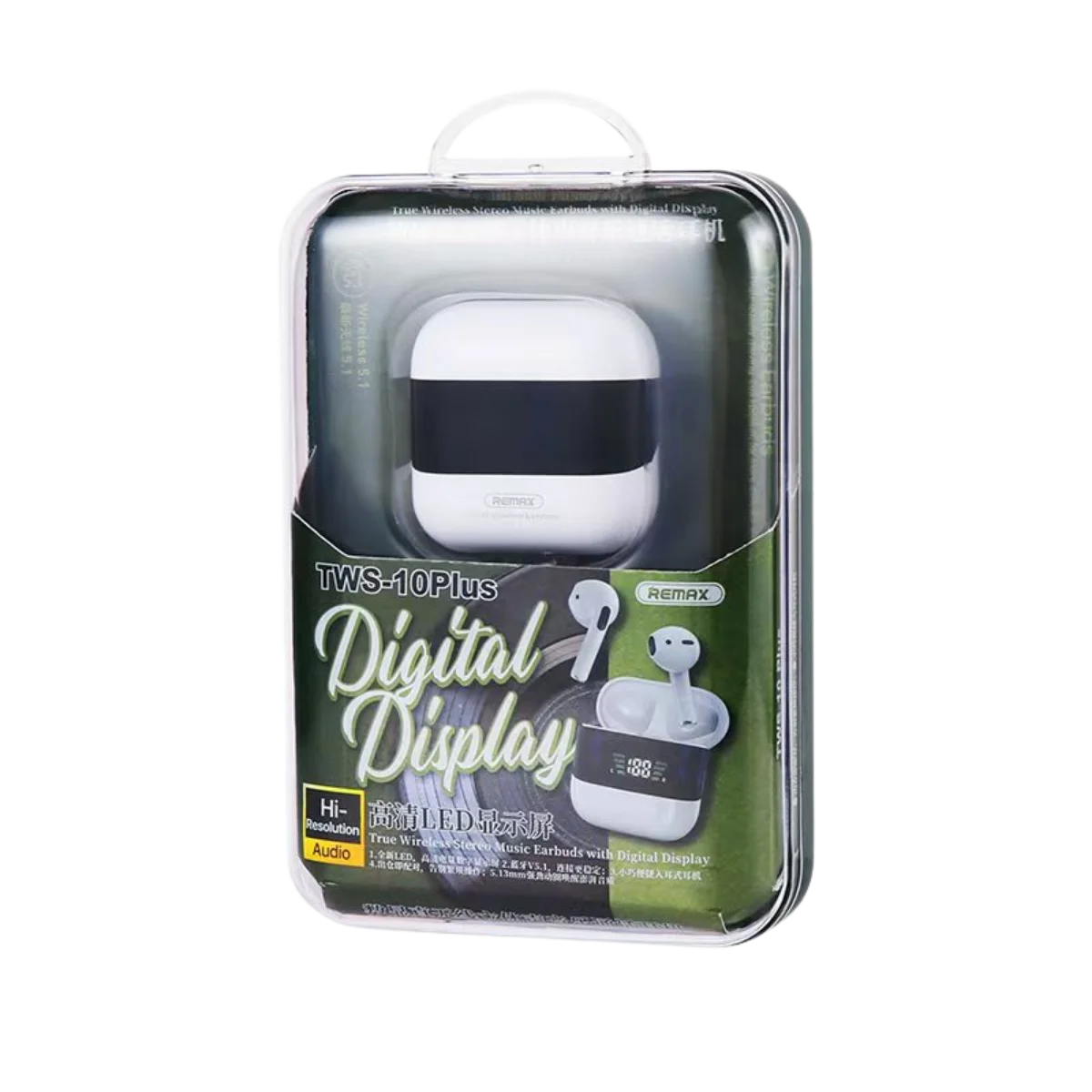 Remax TWS-10Plus True Wireless Earbuds with LED Display