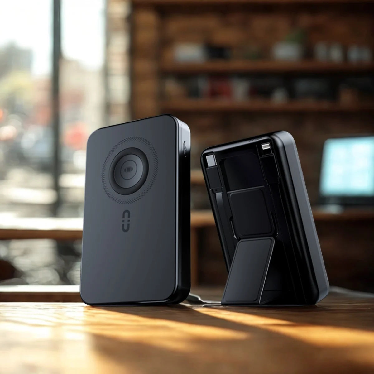 Power Bank watch magnetic wireless charging comes with Double wire brackets and stand.